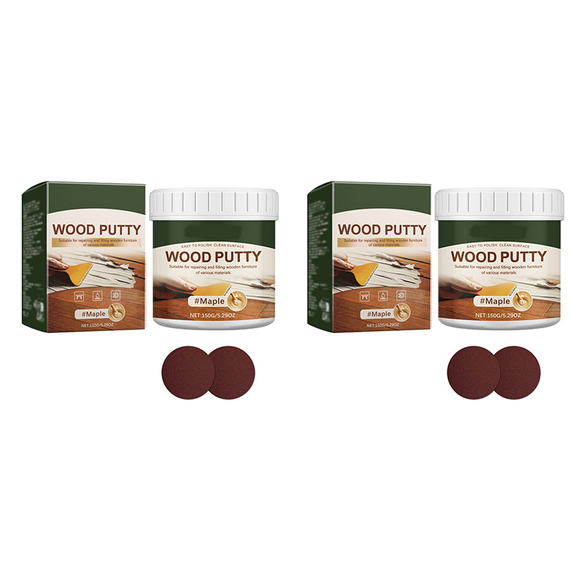 ✨✨Wood Repair Filler Putty – Fills Cracks & Chips, Smooths Surfaces, Blends with Dark Wood
