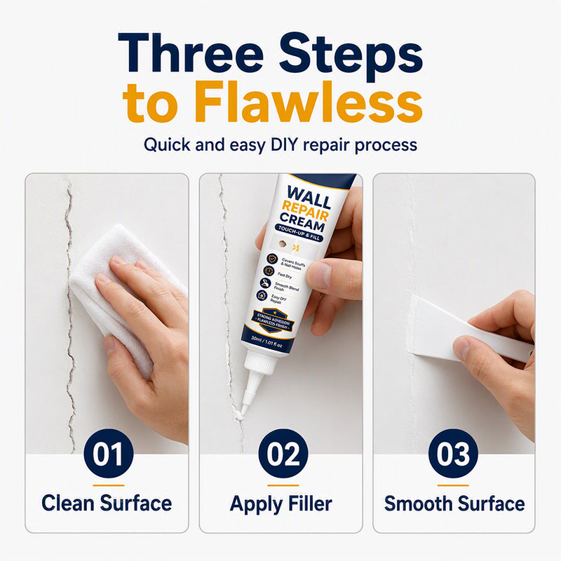 🏠 50% OFF NOW! ✨Quick Drying Wall Repair Filler – Easy DIY Wall Repair Cream, Seamless Blend, Fast‑Dry for Cracks, Nail Holes & Scuffs Home Essential