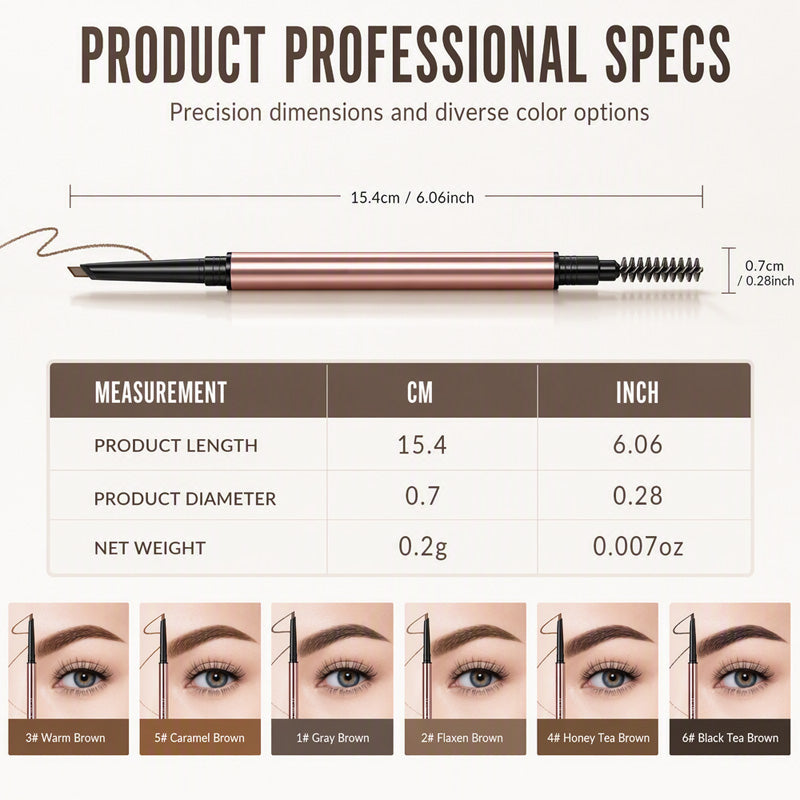 ✨ Waterproof Precision Brow Pencil – 24H Long Lasting Eyebrow Sculptor 💄