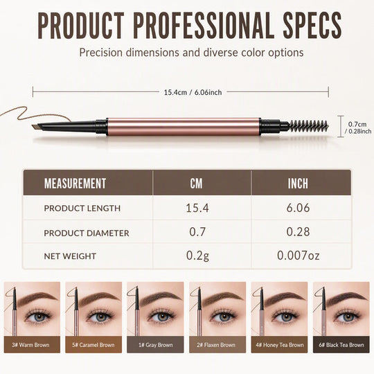 ✨ Waterproof Precision Brow Pencil – 24H Long Lasting Eyebrow Sculptor 💄