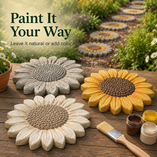 Reusable Silicone Stepping Stone Mold for DIY Garden Pathways