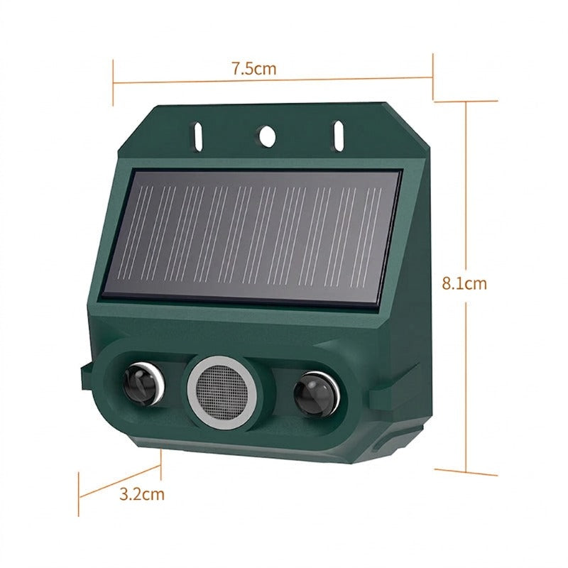 ⏳Limited Time Special Price⏰Solar Powered Animal Repeller – Ultrasonic + flashing light. Weatherproof, 24/7 protection. Keep pests away naturally. 🏡💚