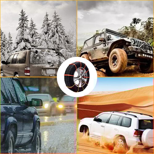🎅 HOLIDAY HAUL SALE🚗⛓️Universal Reusable Anti-skid Nylon Tire Chains❄️